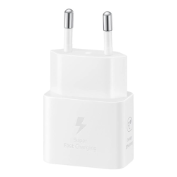 Samsung kucni punjac (USB Type-C) 3A 25W sa kablom beli (EP-T2510-NBE).