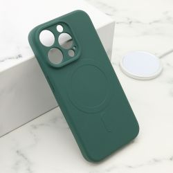 Futrola VELVET TOUCH MagSafe za iPhone 14 Pro (6.1) tamno zelena (MS).