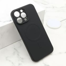Futrola VELVET TOUCH MagSafe za iPhone 14 Pro Max (6.7) crna (MS).