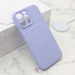 Futrola VELVET TOUCH MagSafe za iPhone 15 Pro Max (6.7) ljubicasta (MS).