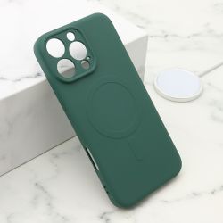 Futrola VELVET TOUCH MagSafe za iPhone 16 Pro Max (6.9) tamno zelena (MS).