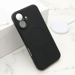Futrola VELVET TOUCH MagSafe za iPhone 16 (6.1) crna (MS).