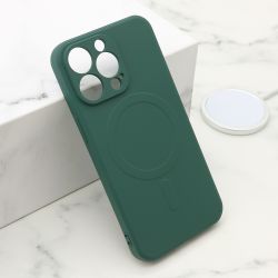 Futrola VELVET TOUCH MagSafe za iPhone 13 Pro (6.1) tamno zelena (MS).