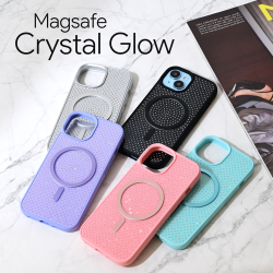 Futrola Magsafe Crystal Glow za Samsung S928B Galaxy S24 Ultra ljubicasta.