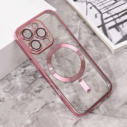 Futrola Magsafe Lux za iPhone 16 Pro roze.