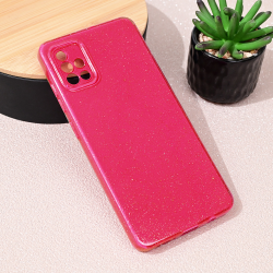Futrola Sparkle Dust za Samsung A715F Galaxy A71 tamno pink.