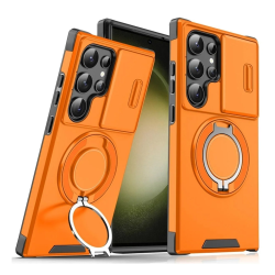 Futrola CamShield Ring stand za Samsung Galaxy S23 Ultra narandzasta.