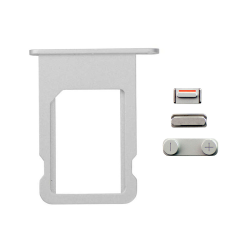 Drzac SIM kartice+set bocnih dugmica za Iphone 5S BELI(volume+on/off+silent).