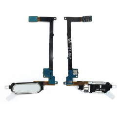 Flet kabl za Samsung N910 Galaxy Note 4 sa home tasterom+Senzor otiska prsta za beli.