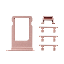 Drzac SIM kartice+set bocnih dugmica za Iphone 7 Plus ROSE GOLD (volume+on/off+silent).