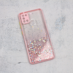 Futrola Frame Glitter za Samsung A217F Galaxy A21s roze.