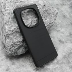 Silikonska futrola BRUSHED za Xiaomi Redmi Note 14 Pro 4G crna (MS).