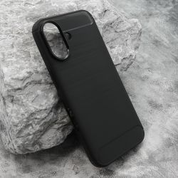Silikonska futrola BRUSHED za iPhone 16 (6.1) crna (MS).