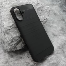 Silikonska futrola BRUSHED za iPhone 16 Plus (6.7) crna (MS).