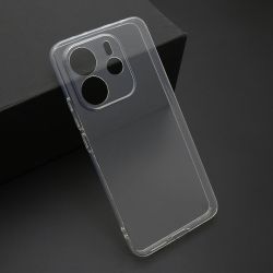 Futrola ultra tanki PROTECT silikon za Xiaomi Redmi Note 14 4G (Global) providna (bela) (MS).