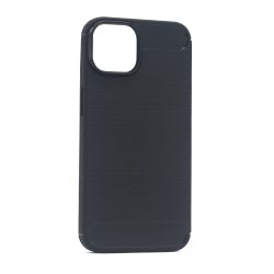 Silikonska futrola BRUSHED za iPhone 14 crna (MS).