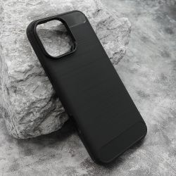 Silikonska futrola BRUSHED za iPhone 16 Pro Max (6.9) crna (MS).