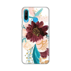 Silikonska futrola print za Huawei P30 Lite Purple Flower.