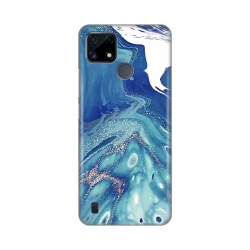 Silikonska futrola print za Realme C25/C21Y/C25Y Blue Marble.