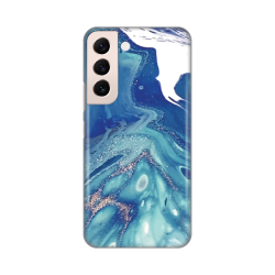Silikonska futrola print za Samsung Galaxy S22 Blue Marble.