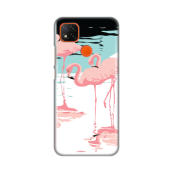 Silikonska futrola print za Xiaomi Redmi 9C/Redmi 10A Pink Flamingos.