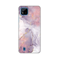 Silikonska futrola print za Realme C11 2021/C20 Pink Marble.