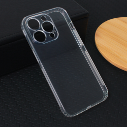 Silikonska futrola Ultra Thin with pluggy za iPhone 14 Pro Transparent.