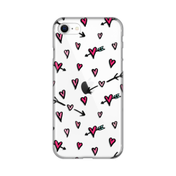 Silikonska futrola print Skin za iPhone 7/8/SE (2020)/SE (2022) Heart Pattern.