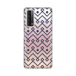 Silikonska futrola print Skin za Huawei P Smart 2021 Blue cubes.