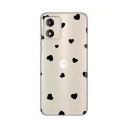 Silikonska futrola print Skin za Motorola Moto E13 Hearts.