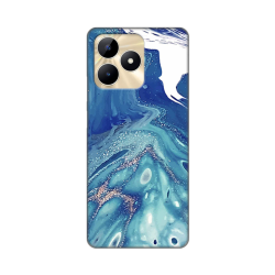 Silikonska futrola print za Realme C53 Blue Marble.