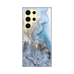 Silikonska futrola print za Samsung S928B Galaxy S24 Ultra Blue Gold Marble.