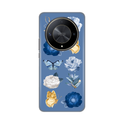 Silikonska futrola print za Huawei Honor Magic 6 lite Dusty Blue.