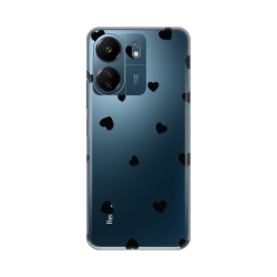 Silikonska futrola print Skin za Xiaomi Redmi 13C Hearts.