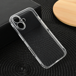 Silikonska futrola Ultra Thin with pluggy za iPhone 16 6.1 Transparent.