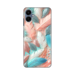 Silikonska futrola print za Samsung A065F Galaxy A06 Pastel Feathers.