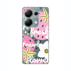 Silikonska futrola print Skin za Xiaomi Redmi Note 13 Pro 4G Fresh Pink.