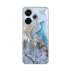 Silikonska futrola print za Xiaomi Redmi 13 Blue Gold Marble.