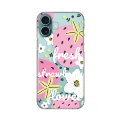 Silikonska futrola print Skin za iPhone 16 Plus 6.7 Fresh Pink.