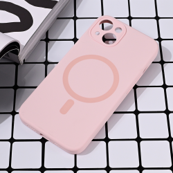 Futrola Magsafe Pure color za iPhone 13 roze.