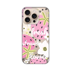 Silikonska futrola print Skin za iPhone 16 Pro Fresh Pink.