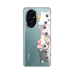Silikonska futrola print Skin za Huawei Honor 200 Cats.