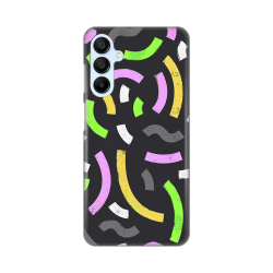 Silikonska futrola print za Samsung A156 Galaxy A15 5G Happy Lines gray.