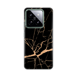 Silikonska futrola print za Xiaomi 14 All Black.