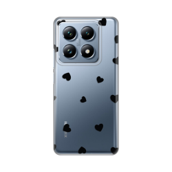 Silikonska futrola print Skin za Xiaomi 14T Pro Hearts.