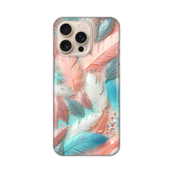 Silikonska futrola print za iPhone 16 Pro Max 6.9 Pastel Feathers.