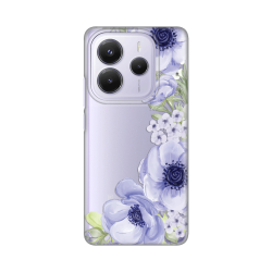 Silikonska futrola print Skin za Xiaomi Redmi Note 14 5G Blue Roses.