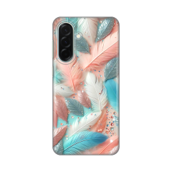 Silikonska futrola print za Samsung A366 Galaxy A36 5G Pastel Feathers.