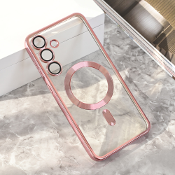 Futrola Magsafe Lux za Samsung S936 Galaxy S25 Plus roze.