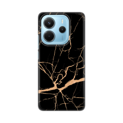 Silikonska futrola print za Xiaomi Redmi Note 14 4G All Black.